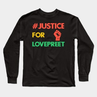 Justice for lovepreet of punjab Long Sleeve T-Shirt